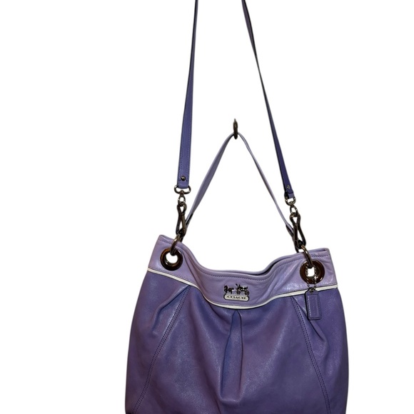 Coach Kristin Lavender pebbled Leather Hobo - Picture 2 of 12